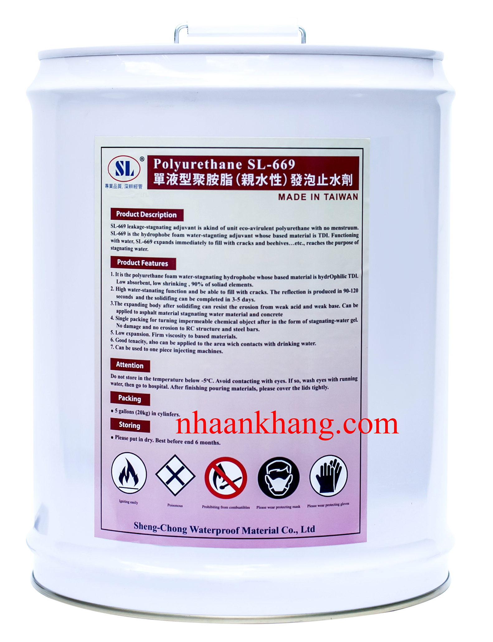 Keo pu foam sl669