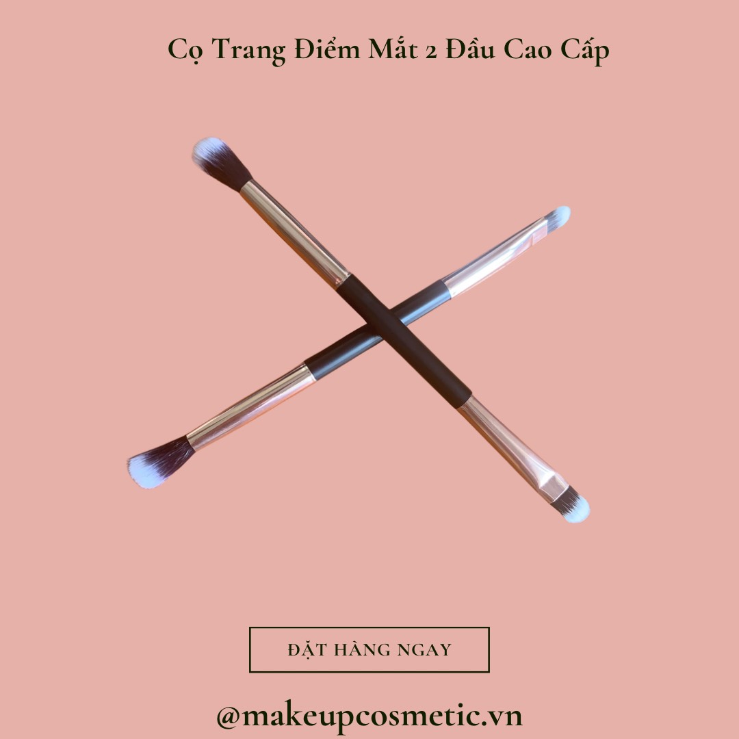 Cọ trang điểm mắt 2 đầu cao cấp - eyeshadow brush makeup