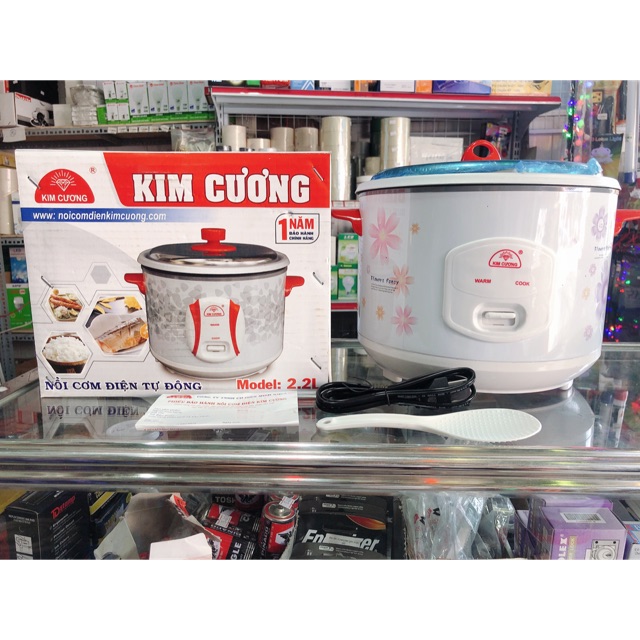 Nồi cơm điện kim cương - dung tích 0,6l - 1,2l - 1,8l - 2,2l - hàng do shop tự chụp - hàng có sẵn