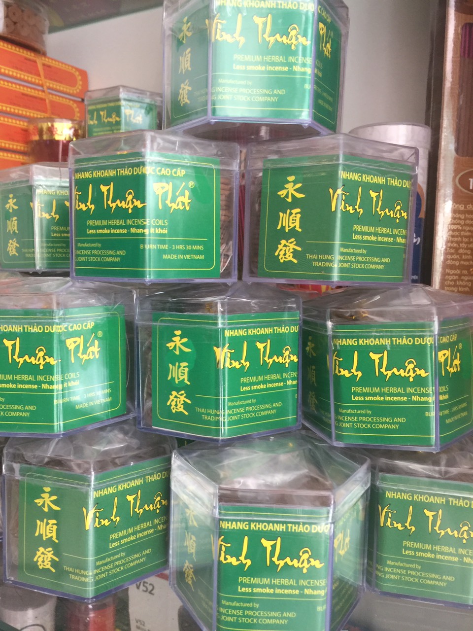 Nhang Khoanh Thảo Dược  Ít Khói Vĩnh Thuận Phát