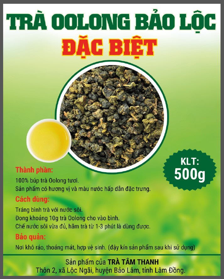 Trà oolong bảo lộc đặc biệt – chuyên dùng pha trà nóng, trà sữa đậm đà thơm ngon