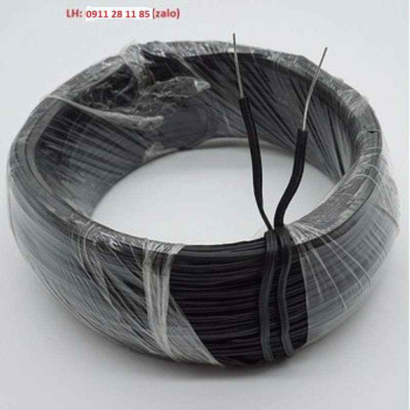 Cuộn dây kẽm bọc nhựa 100m buộc lan, cây cảnh - Màu đen