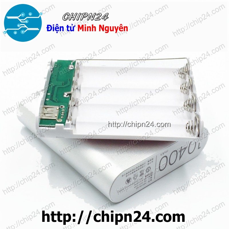 Box sạc pin dự phòng 18650 4 cell vỏ nhôm