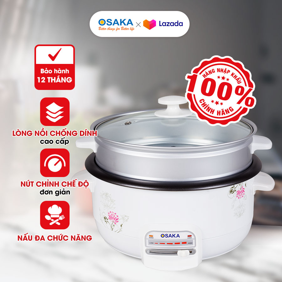Chảo lẩu điện đa năng OSAKA MFC-30T(Trắng)