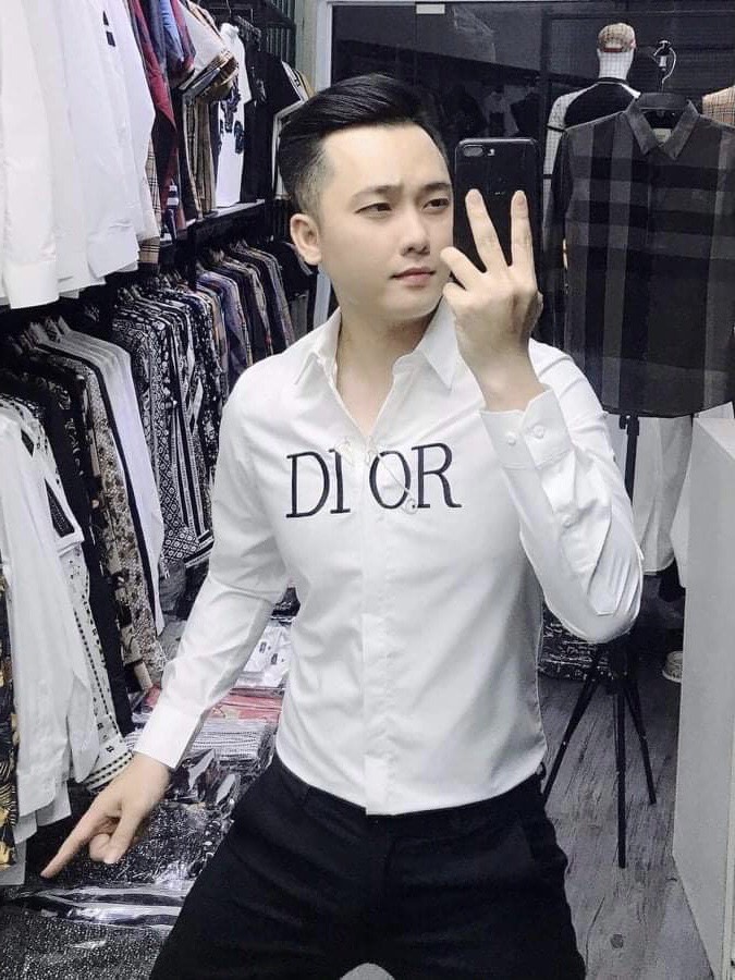 Áo sơ mi 3d nam chất lụa không nhăn in chữ phong cách thời thượng ladosshop89 smlq06