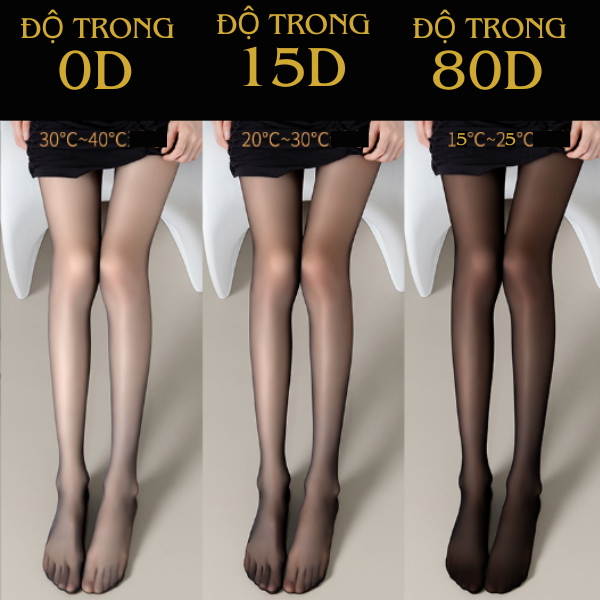 Quần tất 0d, 10d, 15d, 50d, 80d siêu mỏng cao cấp nhiều phân khúc phong cách gợi cảm