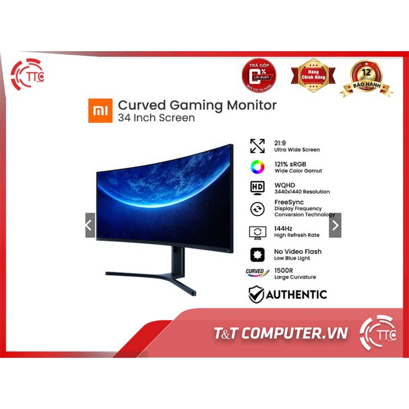 Màn hình cong ULTRAWIDE 34 inch XIAOMI MI SURFACE DISPLAY 3440x1440 144hz