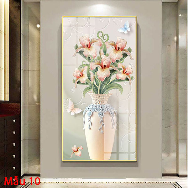 Tranh Laminate Tráng Gương - Tranh Treo Tường - Bình Hoa Nghệ Thuật