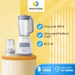 Máy Xay Sinh Tố PHILIPS HR2221/00, Công Suất 700W, Công Nghệ Problend Crush, Bộ 2 Cối, Dung Tích Cối Lớn 2L, Bảo Hành Chính Hãng 24 Tháng