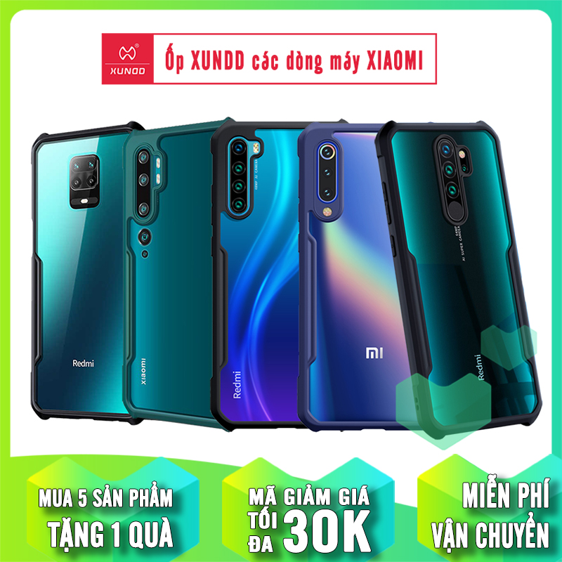 Ốp lưng trong viền nhựa dẻo XunDD cho các dòng Xiaomi Redmi Note 9S-Note 9- Note 8 Pro-Note 8- Note 7- Mi 10- Mi 9- Mi Note 10- Redmi K20- Redmi K30- Redmi K30 Pro- Poco F2 Pro- Mi A3- Mi CC9