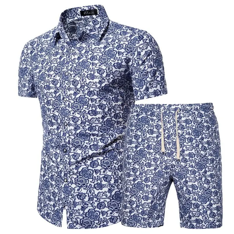 mens floral 2 piece tracksuit