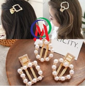 [HCM][Giá rẻ hủy diệt] Combo 3 Kẹp tóc bấm hạt châu HOT TREND