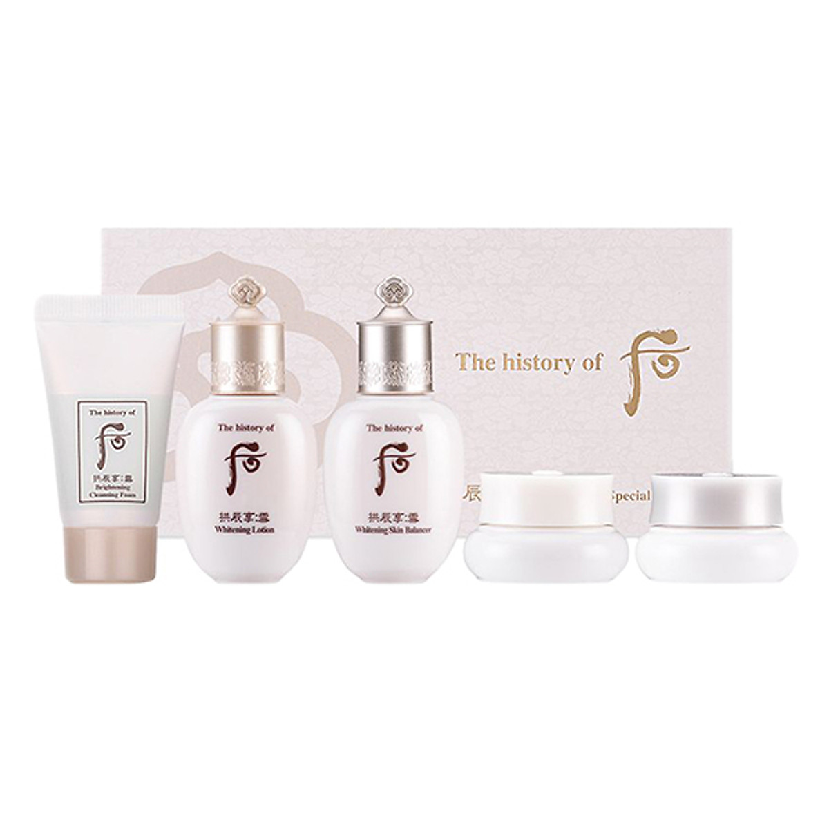 [HCM][Hàng chính hãng] Bộ Sản Phẩm Dưỡng Trắng Da The History of WHOO Gongjingyang Seol Radiant White 5pcs 61ml