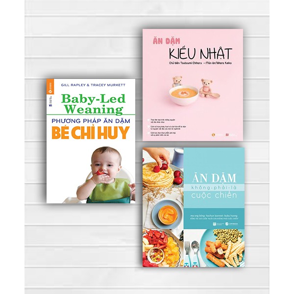 Sách Phương pháp ăn dặm và cách chế biến ( Bộ 3 cuốn)