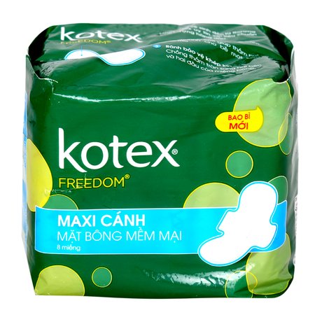 Băng vệ sinh có cánh kotex freedom gói 8 miếng