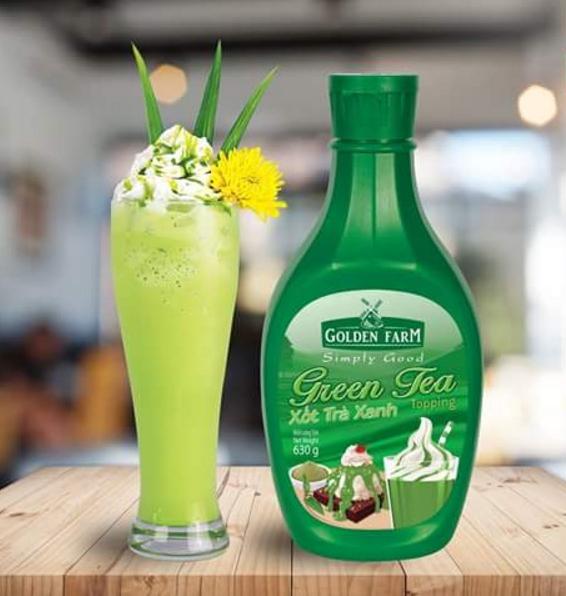 Sốt trà xanh matcha golden farm 630g