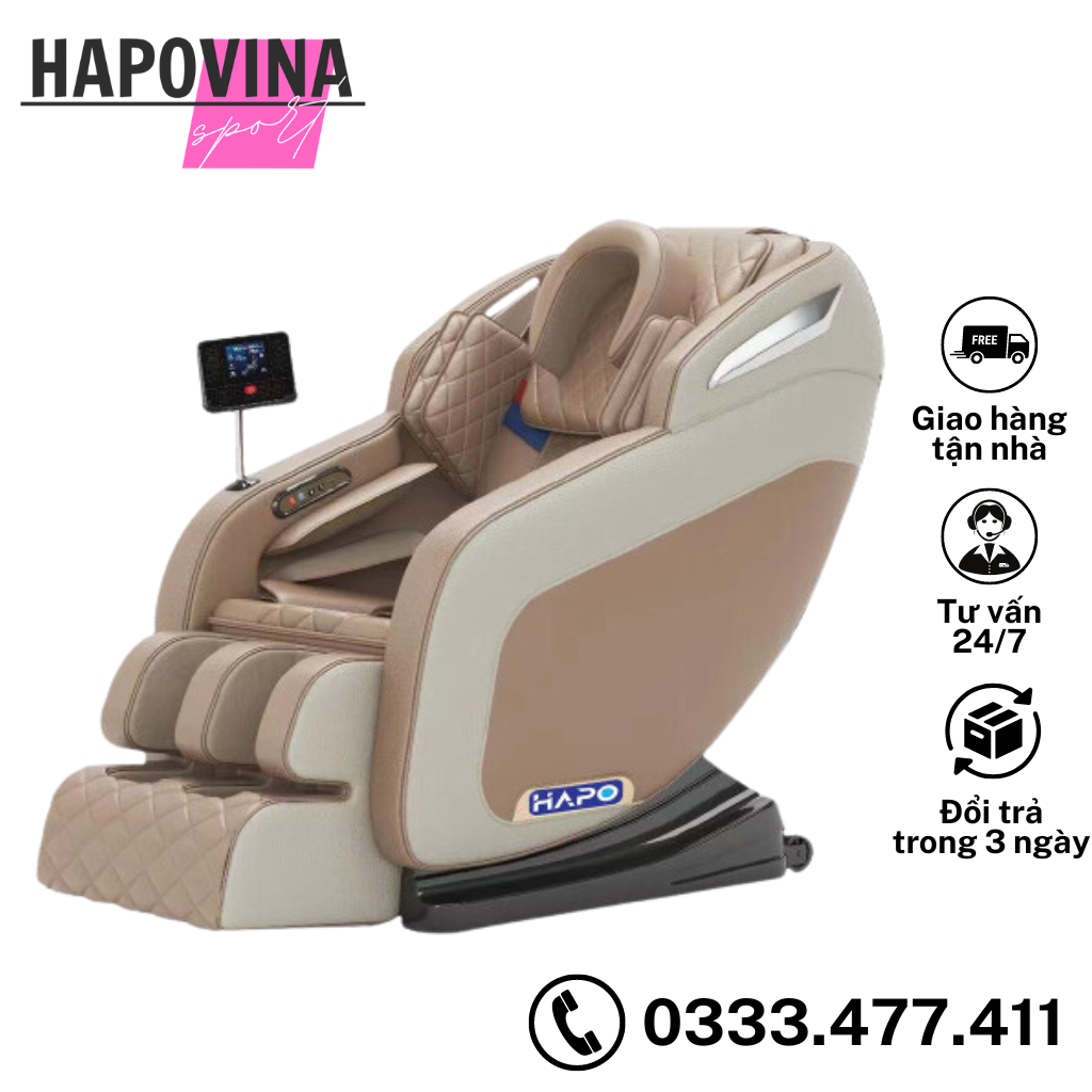 Ghế massage trị liệu toàn thân cao cấp đa chức năng, điều khiển cảm ứng đa năng, công nghệ massage 3d