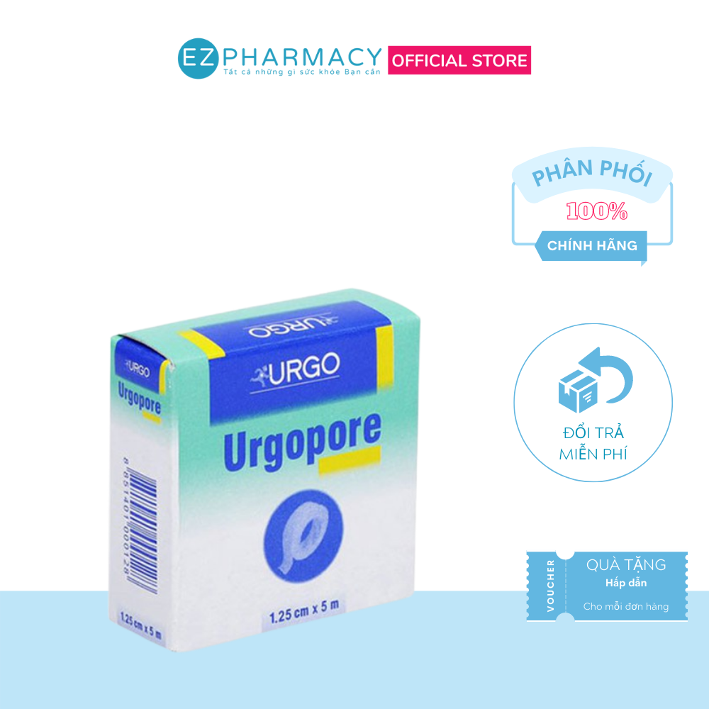 Băng Dán Vết Thương Urgopore - Băng Keo Giấy