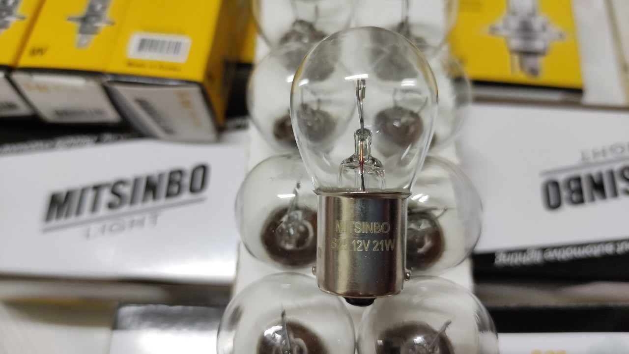 [HCM] 1 Bóng xi nhan S25 12V 21W. Bóng đèn Mitsinbo. Chuyên các loại bóng đèn Halogen giá sỉ