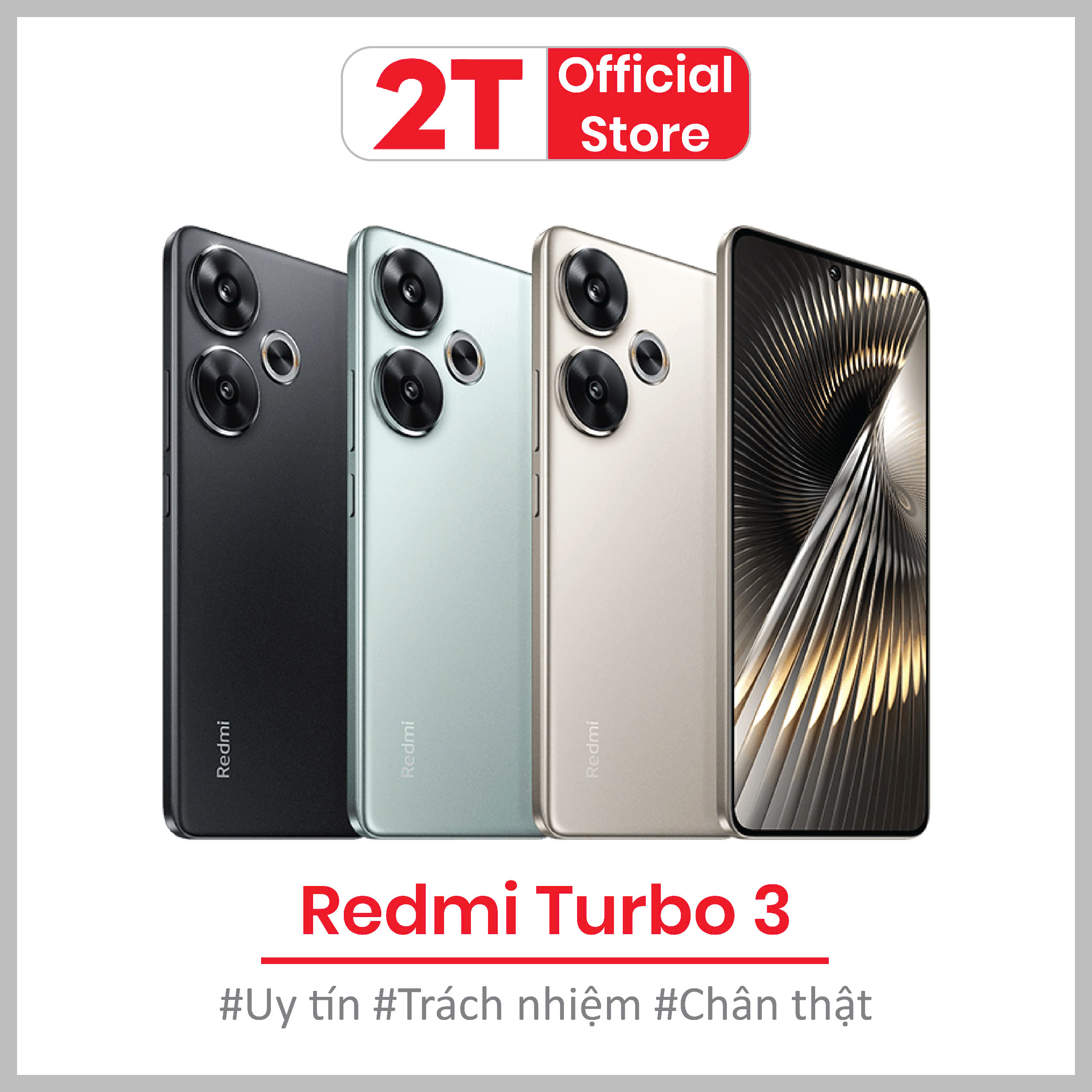 Điện thoại Xiaomi Redmi Turbo 3 Fullbox, RAM 12/256GB chip Snapdragon 8s Gen 3 màn AMOLED 120Hz thiết kế cao cấp