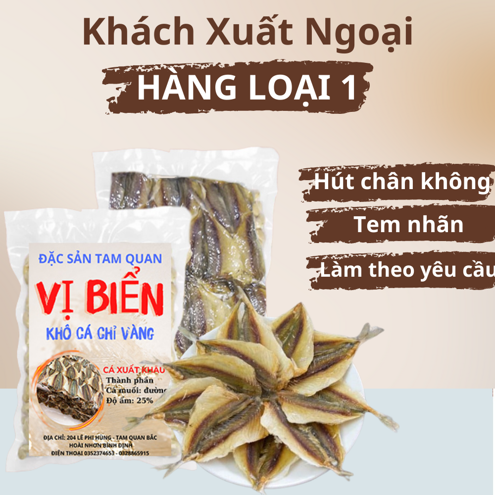 Cá Chỉ Vàng Khô Loại 1 Khô Chuẩn 1 Nắng 100gr Vị Biển, khô cá chỉ vàng ăn liền, cá chỉ vàng khô rút xương, cá chỉ vàng 1 nắng tẩm vị.