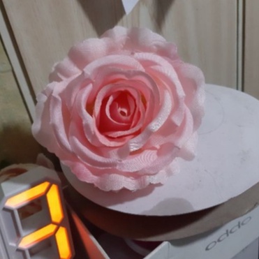 Combo 10 đầu bông hồng vải lụa cai cấp đường kính hoa 10cm