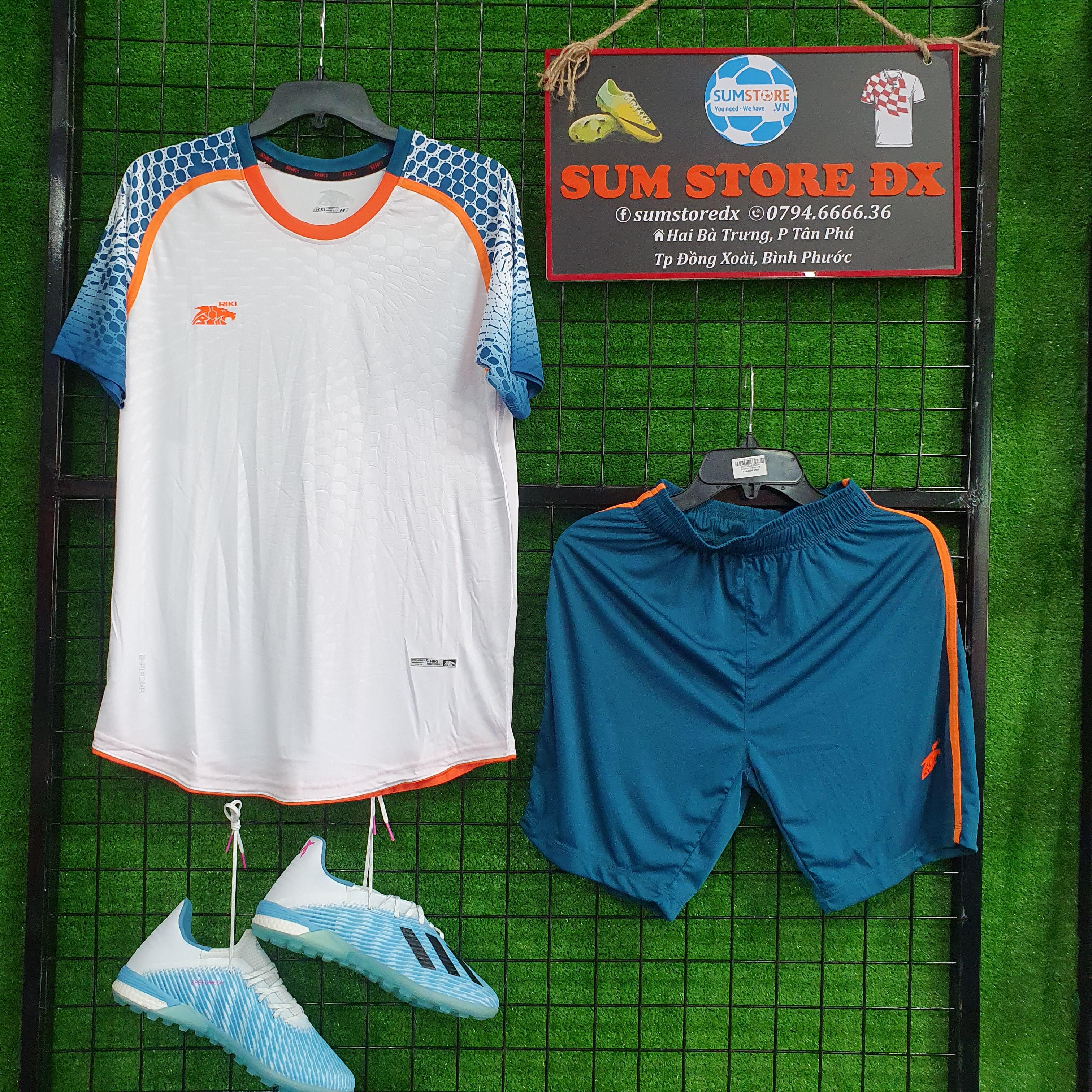 Bộ Đồ Đá Banh –  Áo Bóng Đá CLB  Không Logo Riki Snaker Trắng