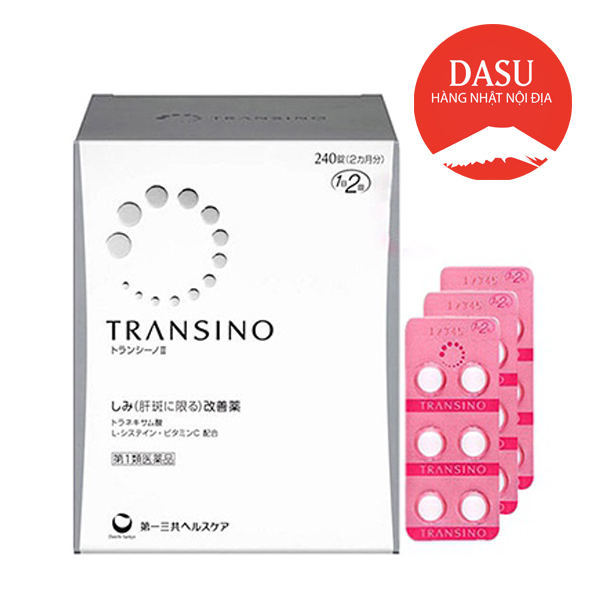 Viên uống hổ trợ nám trắng da transino 240 viên - hàng nội địa nhật