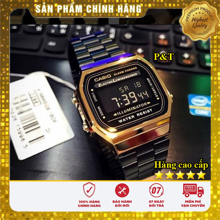 Đồng hồ Casio A168 - Chống nước - Đồng hồ P&T [FreeShip- Hàng cao cấp- Full box ]