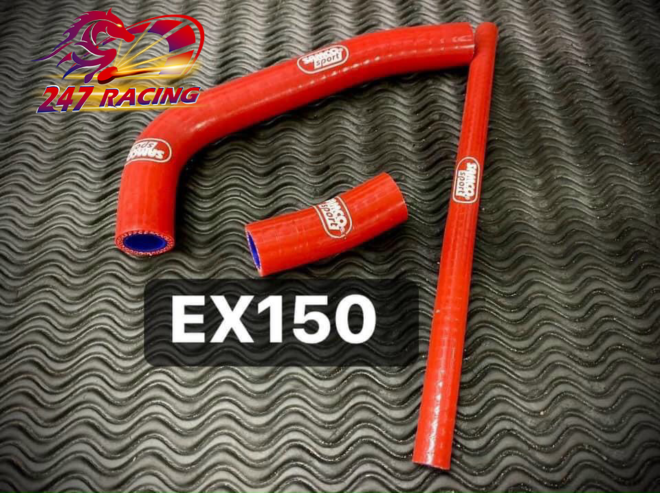 Ống nước Samco gắn Exciter 150 màu Đỏ