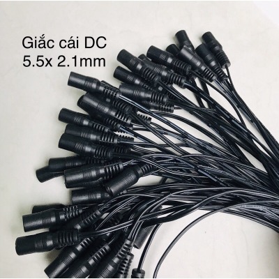 Giắc dc cái 5.5x 2.1mm hàng loại tốt, chịu dòng cao.