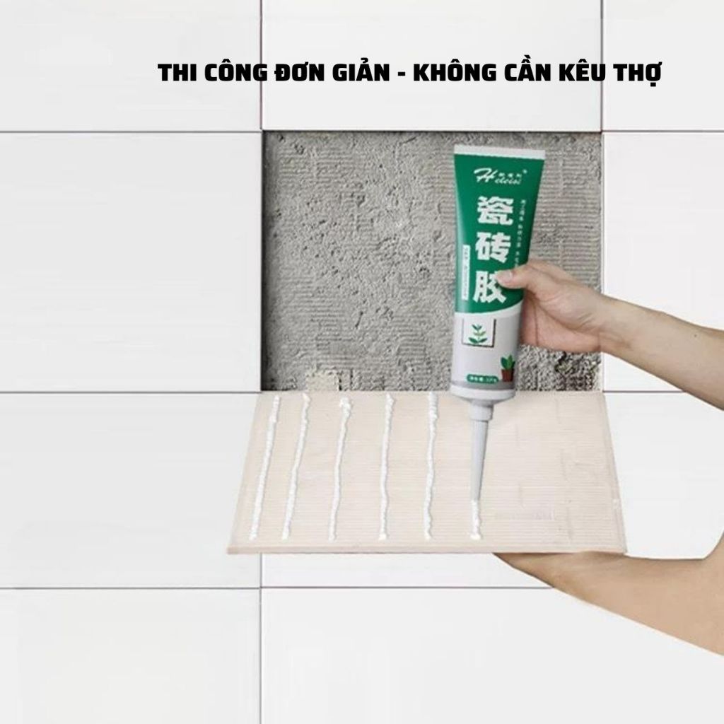 Keo Dán Gạch Men,Đá Hoa Cương,Bồn Rửa Thay Thế Xi Măng Siêu Dính,Khô Nhanh giúp dán lại gạch bị bung tróc dễ dàng K63