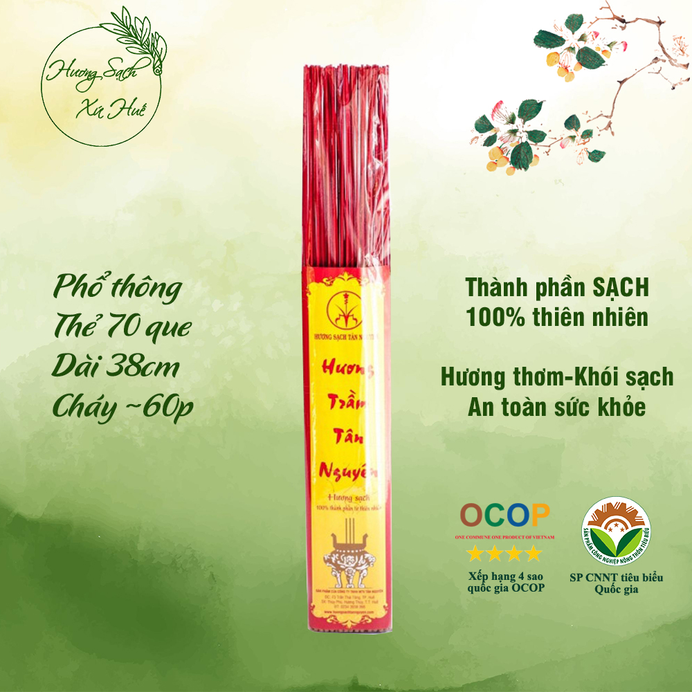 Hương trầm Tân Nguyên, nhang hương trầm, hương trầm đốt mùi thơm dịu, nhang trầm tự nhiên que ốp nhỏ dùng thử T70, T70C1