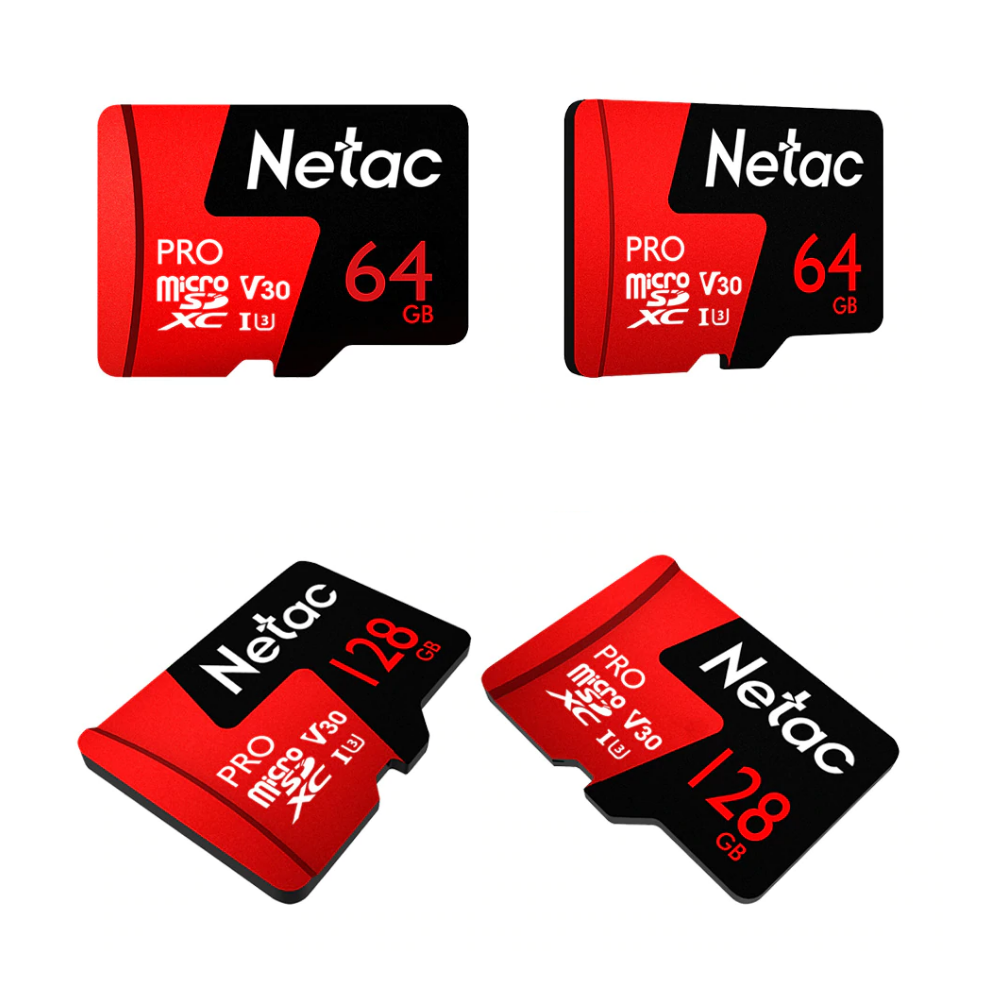 Thẻ nhớ MicroSD 64GB/128GB Netac U3 Pro 100Mb/s  dùng cho Flycam 4K , Máy ánh, Điện thoại...