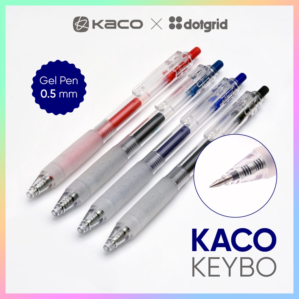 Bút bi gel kaco keybo 4 màu tùy chọn