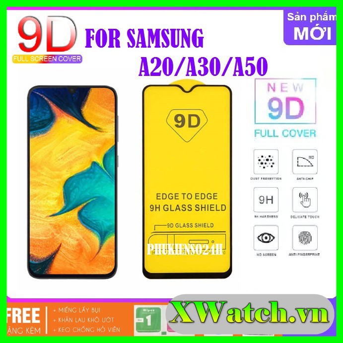 Cường lực Full màn Samsung Galaxy A22 A10/ A10S/ A20/ A20S/ A30/ A30S/ A50/ A50S/ A70/ A70S full keo