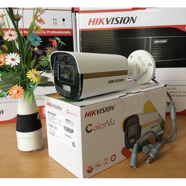 Camera hdtvi colorvu 2mp hikvision ds-2ce12df3t-f