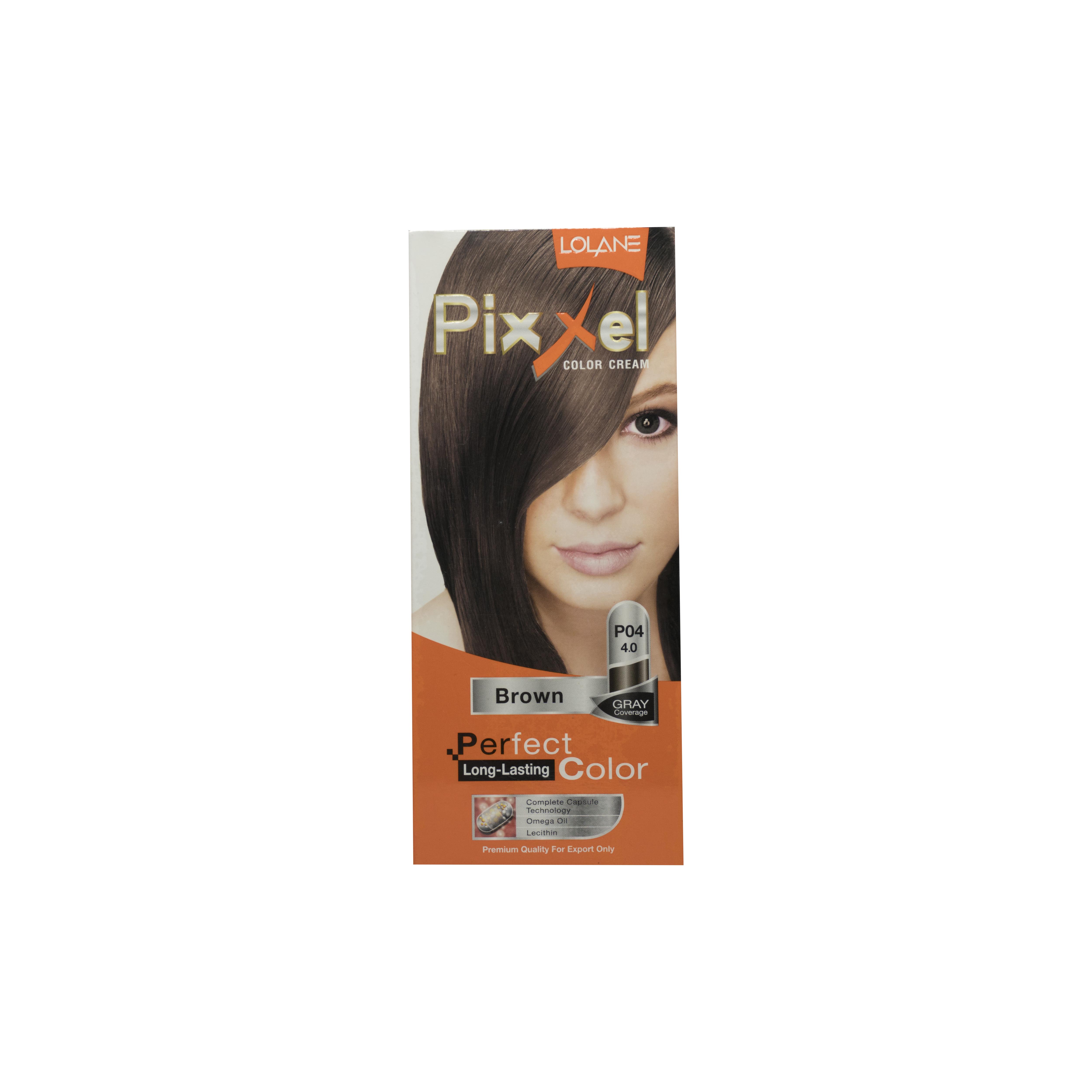 Thuốc nhuộm tóc Lolane Pixxel màu nâu P04 (phủ tóc bạc)