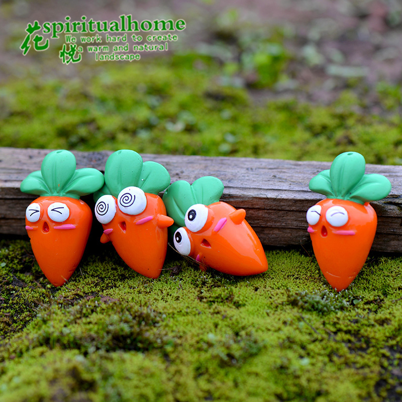 Tiểu cảnh terrarium ❤️ FREESHIP ❤️ carot ngộ nghĩnh tiểu cảnh mini trang trí bể cá