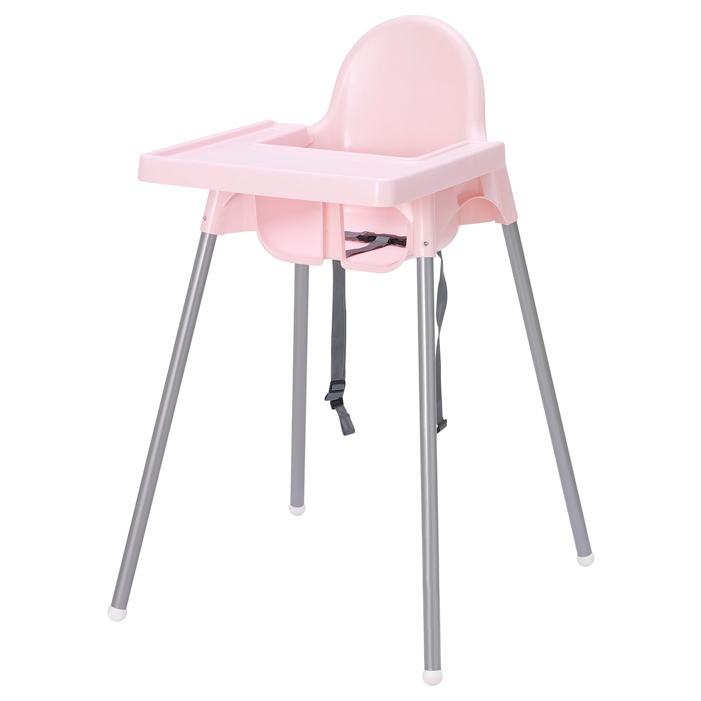 Ghế ăn dặm IKEA Antilop màu hồng, đã kèm khay - Ghế ăn trẻ em - Ghế tập ăn