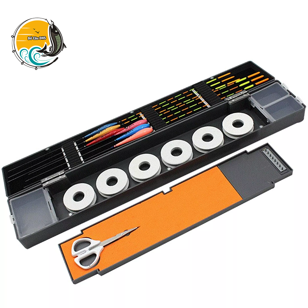 Hộp đựng phao câu đài 45cm, câu ngày đêm đầy đủ, phao nano chống sóng cao cấp, câu đài cá chép, phụ kiện câu đài - ĐỒ CÂU 24H