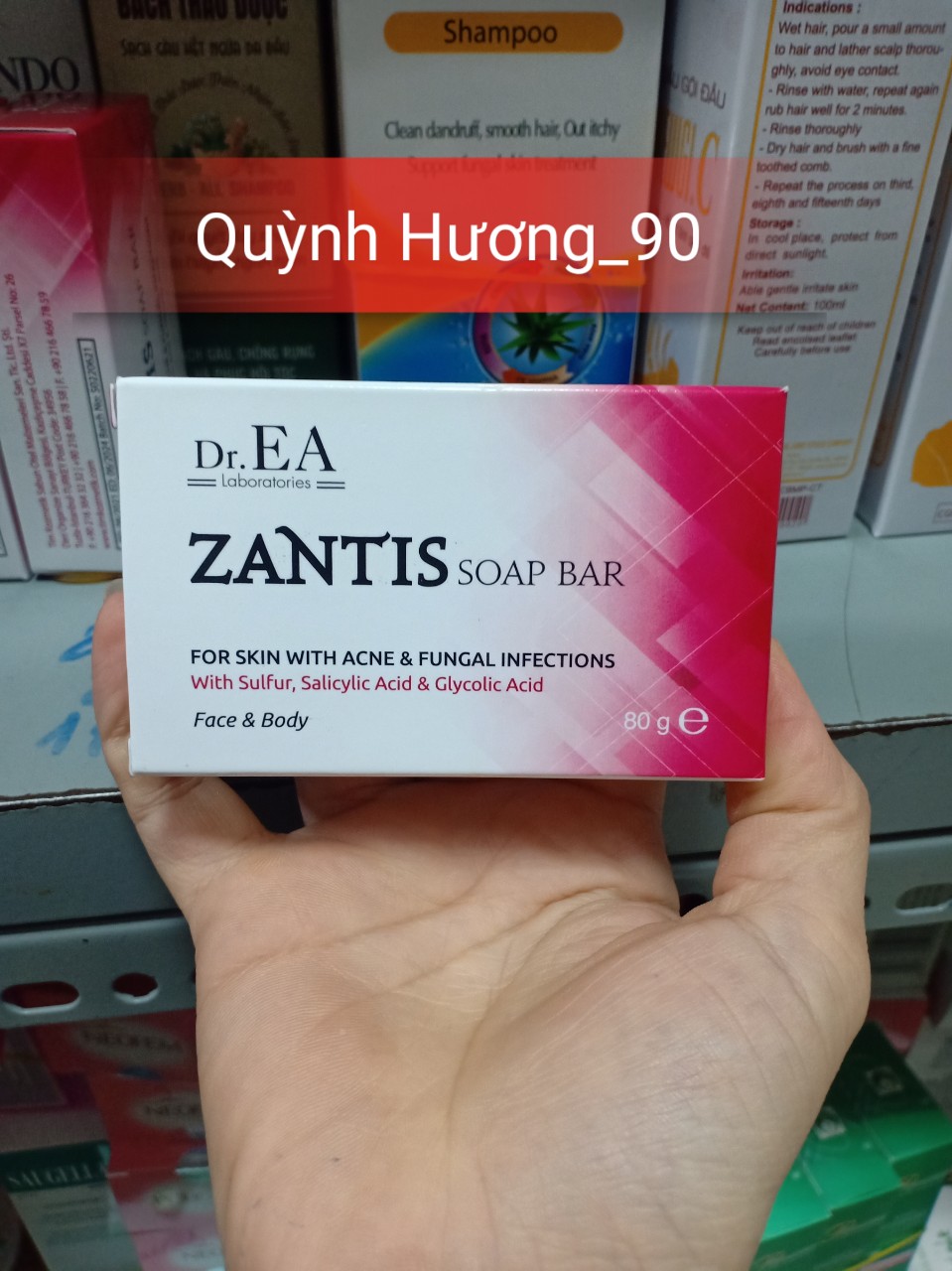 Xà phòng zantis soap bar 80g giúp làm sạch da