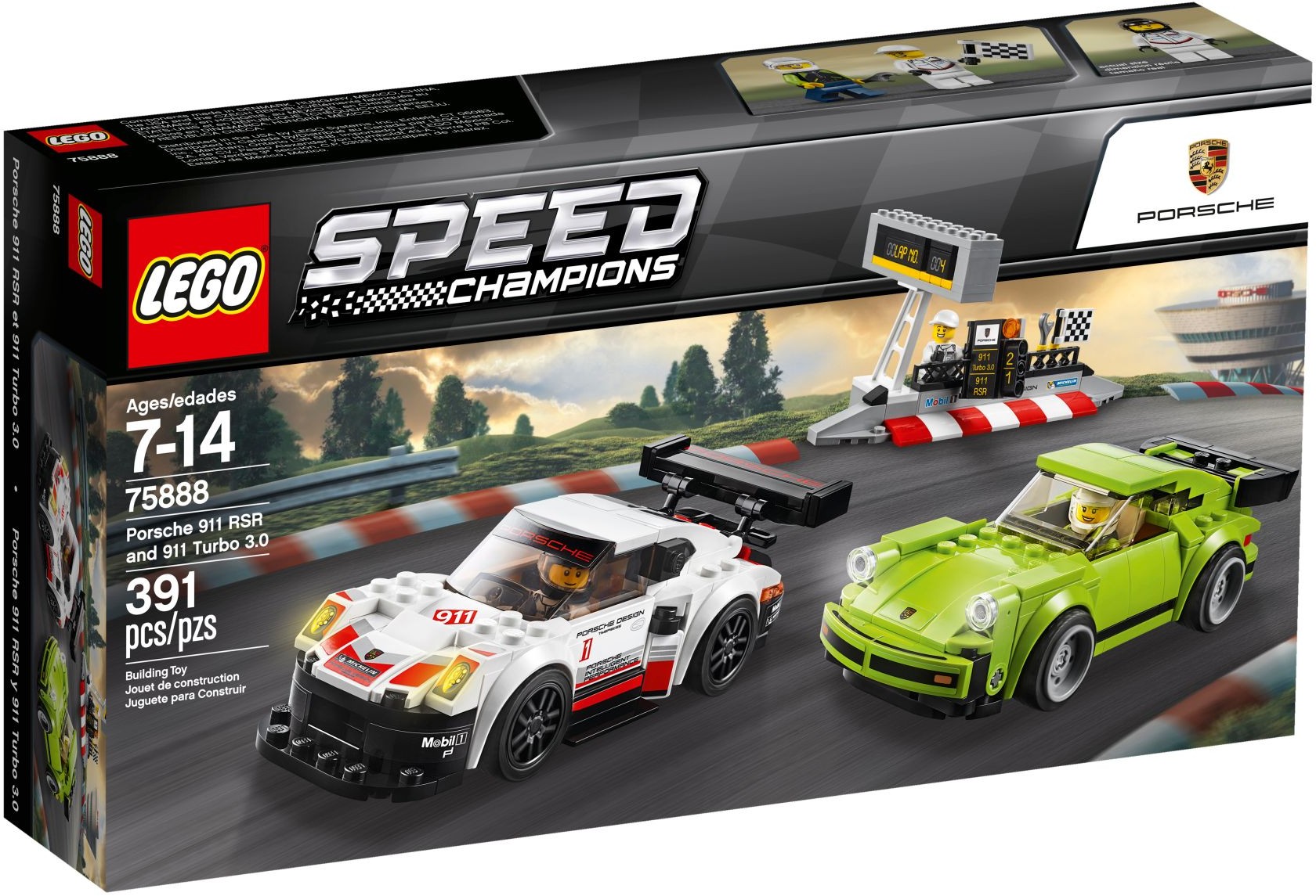 Siêu xe 75888 lego speed champions porsche 911 rsr and 911 turbo 3.0