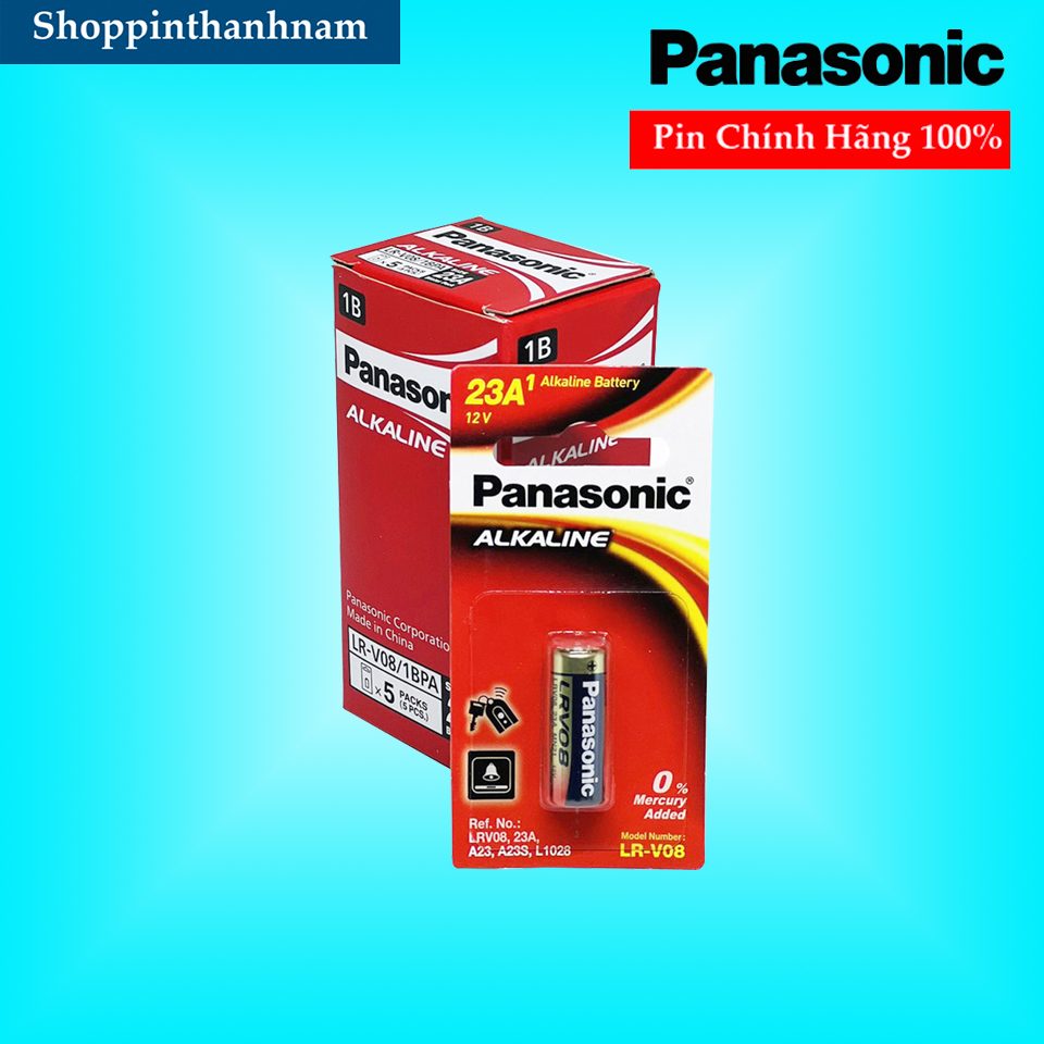 Pin A23 Panasonic 12V Vỉ 1 Viên Dung Lượng Cao Chính Hãng Thay Cửa Cuốn