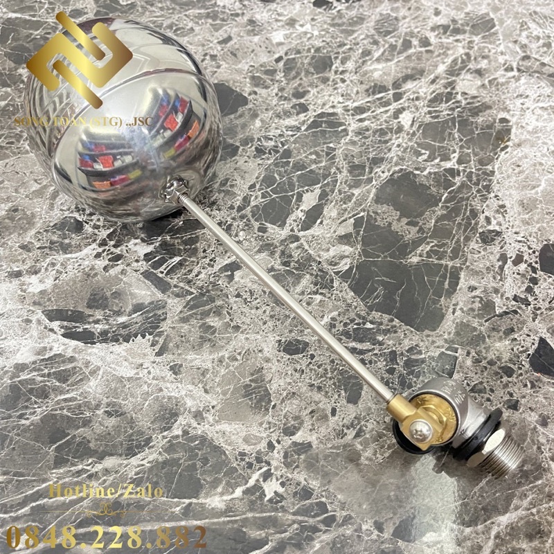 [PHAO BỒN NƯỚC] Van phao cơ INOX tự động ngắt nước khi nước đầy bồn BÓNG CÁT nổi Inox Điều chỉnh được mực nước