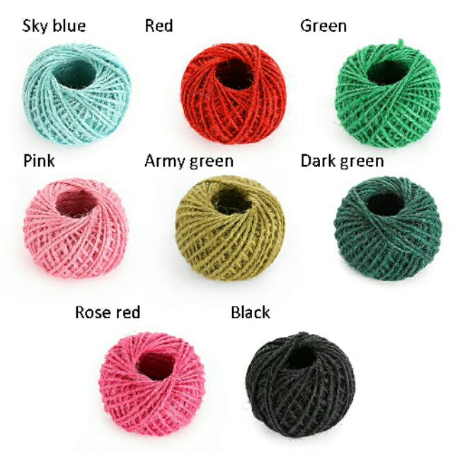Cuộn Dây Thừng, Sợi Đay 30M, Dây Treo Ảnh (Chọn Màu)