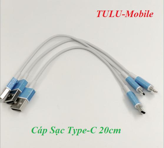 Cáp sạc type-c 20cm