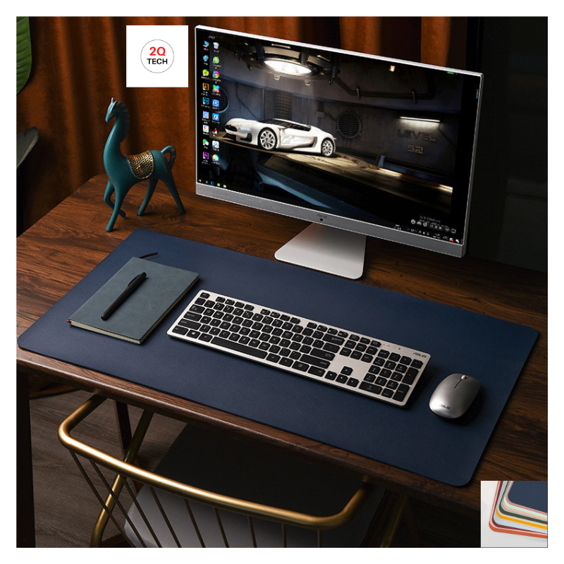 PU Deskpad 2 side usage, waterproof, multicolor - 2QTech