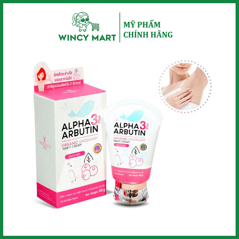 Kem Dưỡng Trắng Da Giảm Thâm Vùng Nách Alpha Arbutin 3 Plus Organic