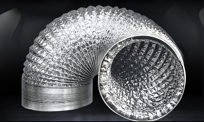 Ống bạc hút mùi,ống bạc thông gió phi 250mm dài 8m ống hút mùi nhà bếp nhà hàng quán ăn